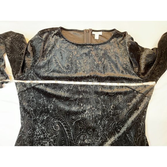 New York Company Womens Paisley Jacquard Print Dress CN140054 Black Size XXL - Picture 5 of 9